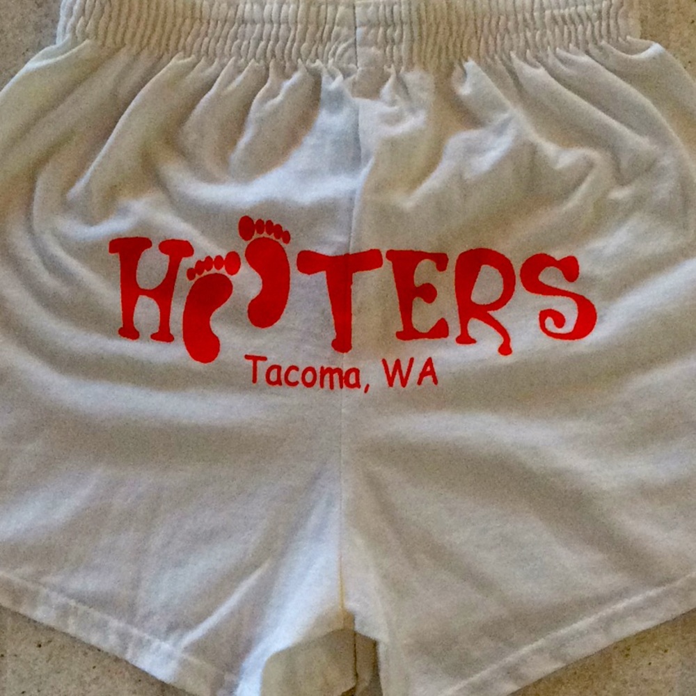 - HOOTERS WASHINGTON WHITE SHORTS! - Picture 3 of 5